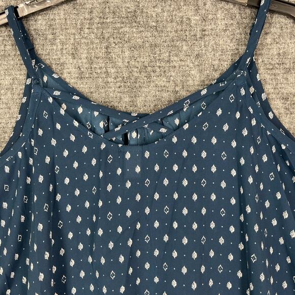 Torrid Shirt Women 1X 1 Strappy Blue Basic Sleeveless Casual‎ Lightweight - Picture 4 of 9